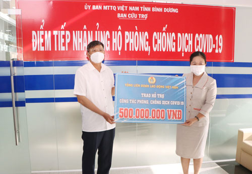 Tổng LĐLĐ Việt Nam hỗ trợ tỉnh B&igrave;nh Dương ph&ograve;ng chống Covid-19 - Ảnh 1.