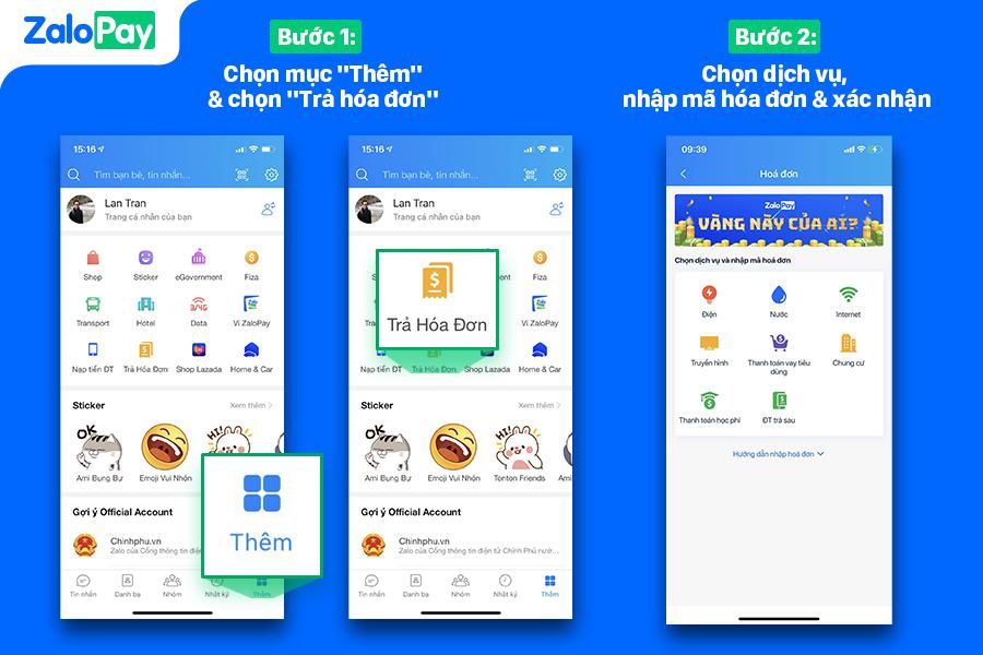 Người dân đóng tiền điện, nước trên Zalo trong thời gian phong tỏa - Ảnh 2.