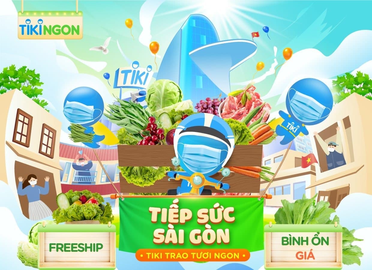 Tiki tiếp sức Sài Gòn: cung ứng nguồn thực phẩm giá bình ổn