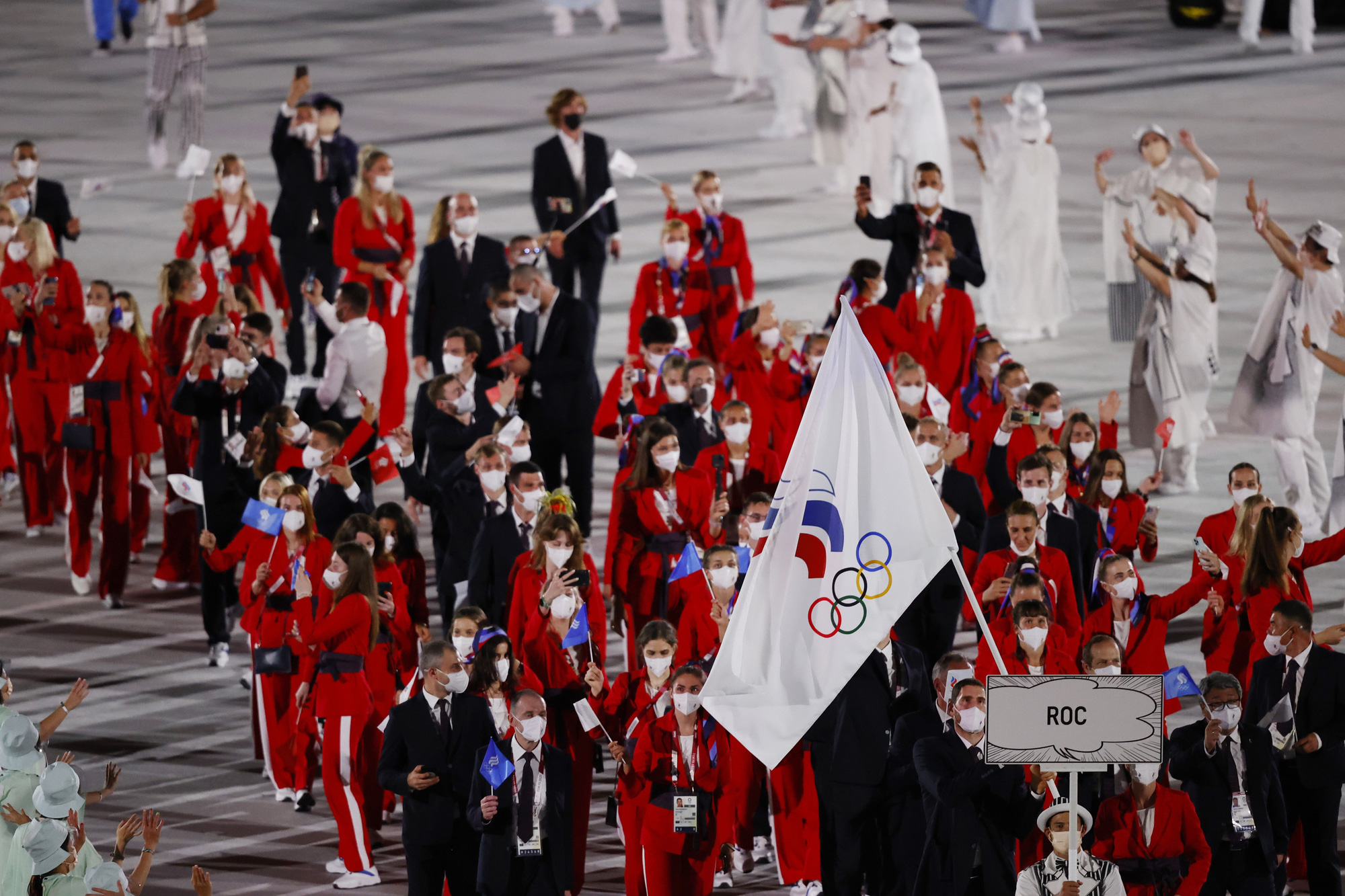 Khai mạc Olympic Tokyo 2020: Đo&agrave;n kết để th&agrave;nh c&ocirc;ng - Ảnh 12.