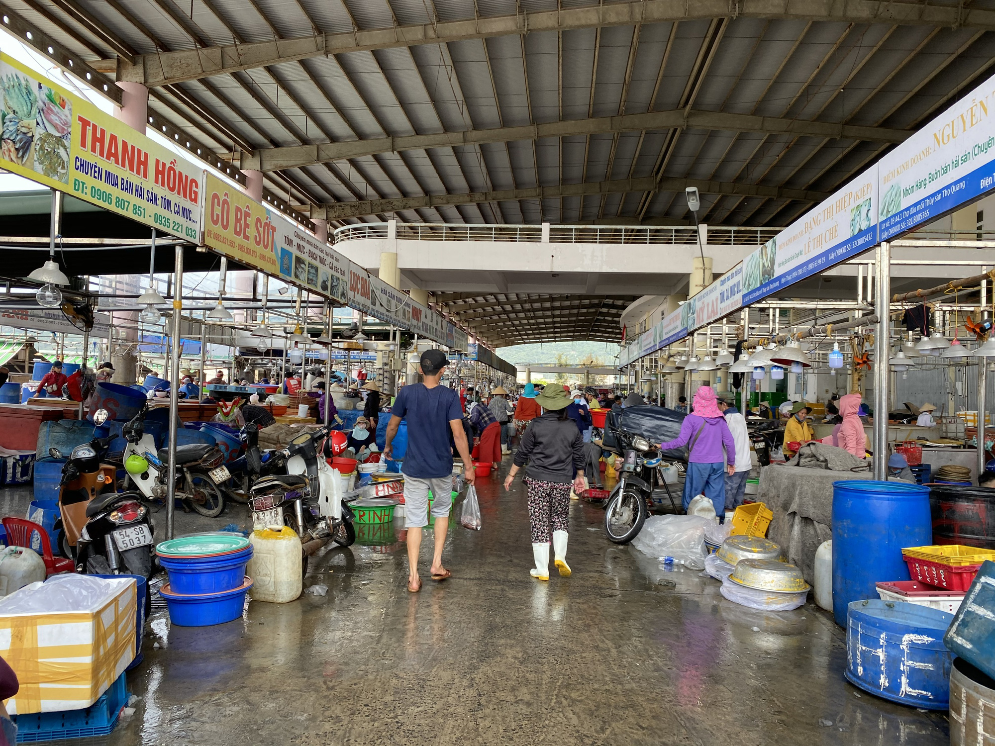 Tạm dừng hoạt động cảng cá Thọ Quang vì phát hiện thêm 7 ca Covid-19