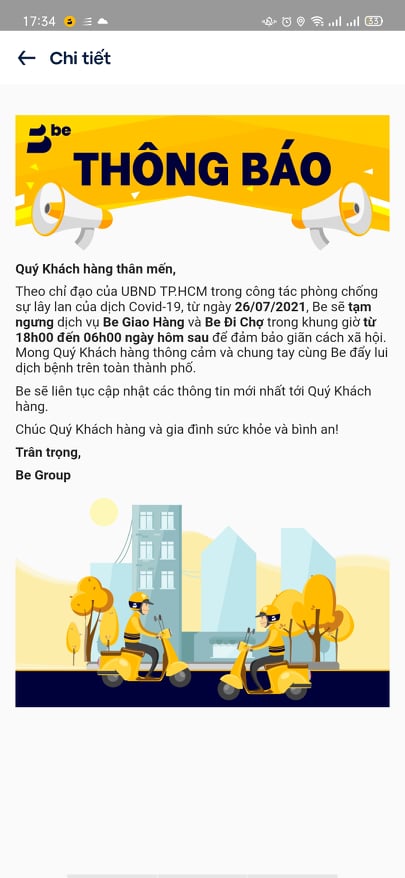 Be, Grab, Gojek… đồng loạt tắt dịch vụ giao hàng ở TP HCM sau 17 giờ - Ảnh 2.