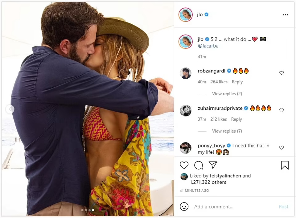 Jennifer Lopez - Ben Affleck t&igrave;nh tứ tr&ecirc;n du thuyền - Ảnh 5.