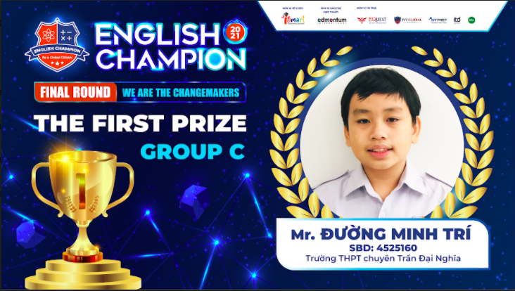 Nam sinh TPHCM giành ngôi quán quân English Champion 2021
