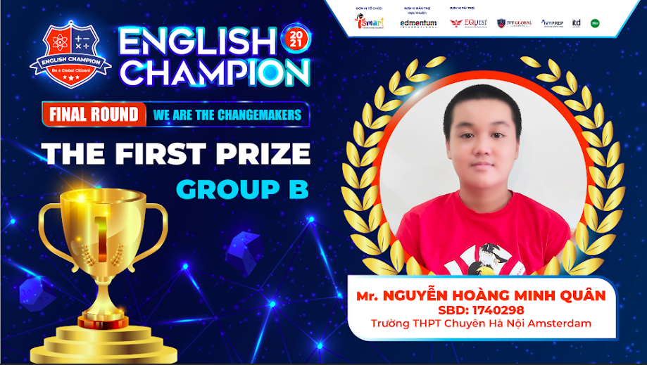 Nam sinh TPHCM giành ngôi quán quân English Champion 2021 - Ảnh 3.