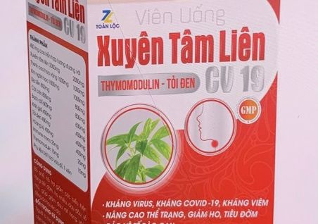 Cảnh báo 2 sản phẩm Xuyên tâm liên giả mạo hỗ trợ điều trị Covid-19