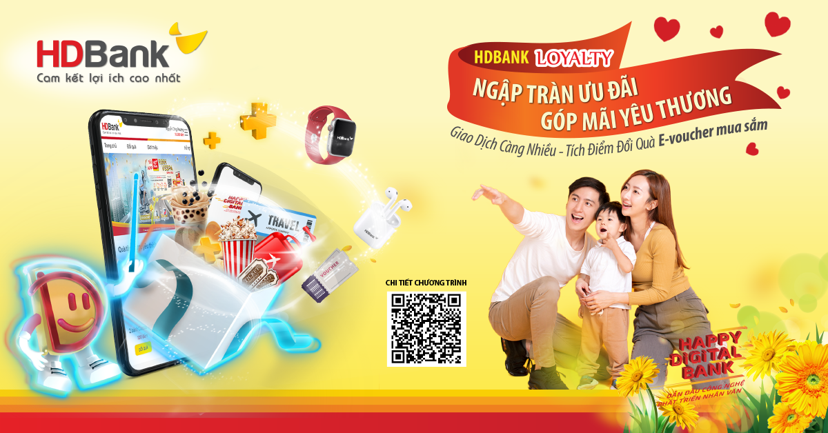 Giao dịch trực tuyến, t&iacute;ch điểm đổi qu&agrave; hấp dẫn c&ugrave;ng HDBank Loyalty - Ảnh 1.