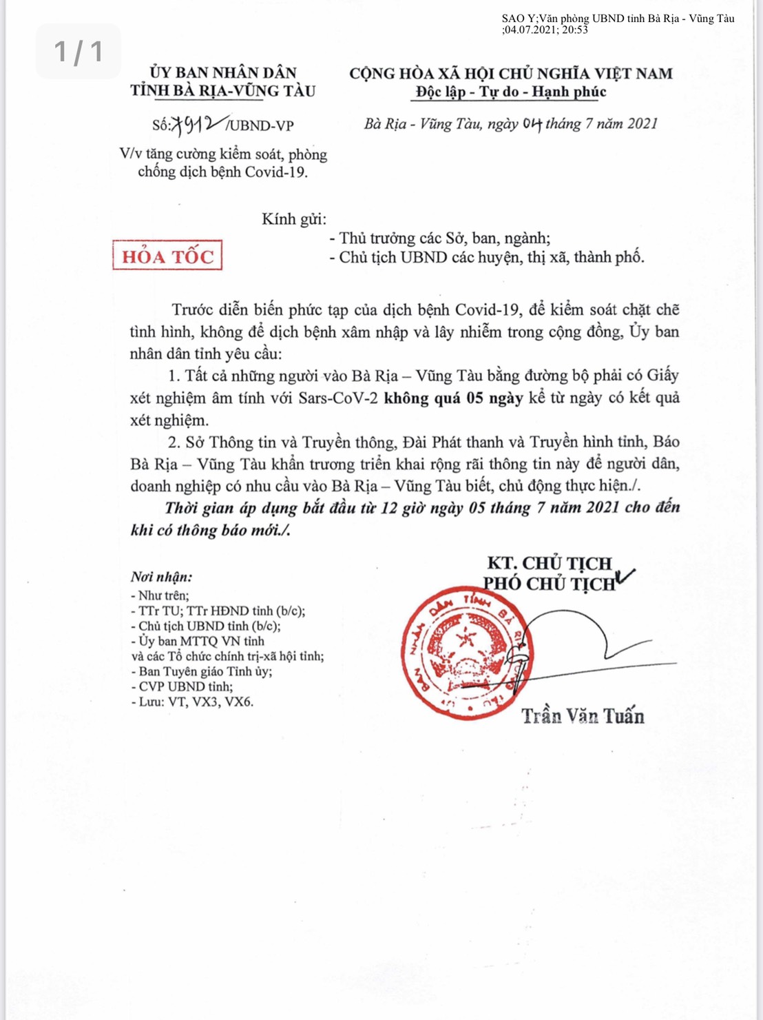 Muốn đến B&agrave; Rịa &ndash; Vũng T&agrave;u phải c&oacute; giấy x&eacute;t nghiệm &acirc;m t&iacute;nh - Ảnh 2.