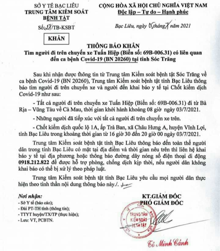Covid-19: Bạc Liêu bổ sung phương án cách ly, An Giang và Kiên Giang có chỉ đạo mới - Ảnh 1.