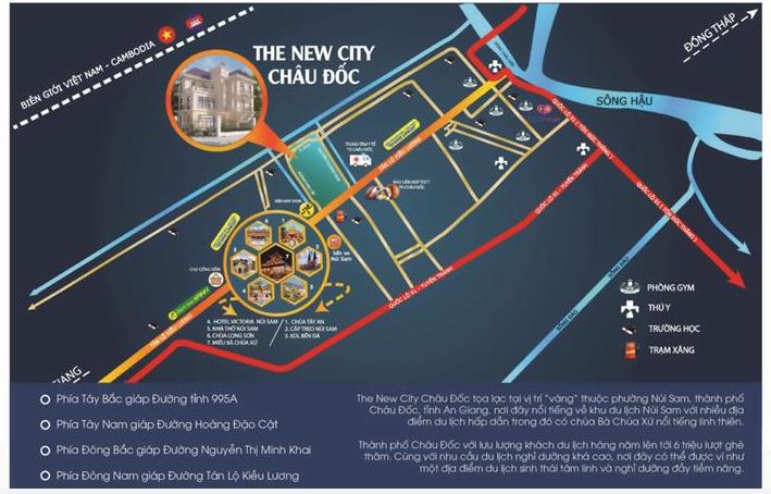 Vị trí đắc địa của The New City Châu Đốc - Ảnh 1.