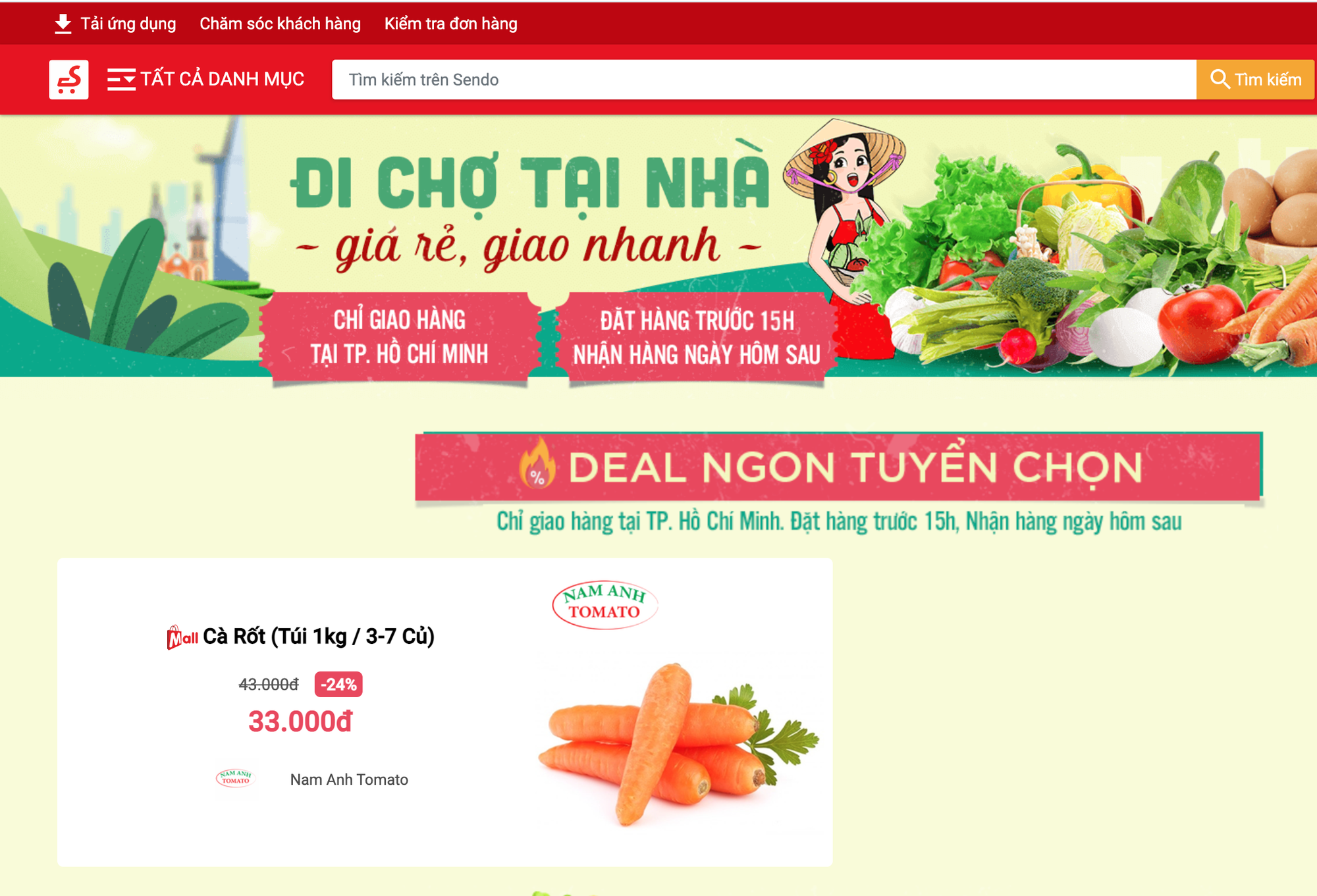 Sàn TMĐT tăng cường bán hàng thiết yếu