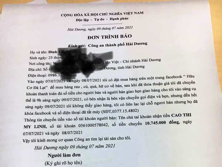 Cảnh gi&aacute;c trang Facebook Hữu cơ Đ&agrave; Lạt lừa đảo, trục lợi bất ch&iacute;nh trong m&ugrave;a dịch Covid-19 - Ảnh 4.