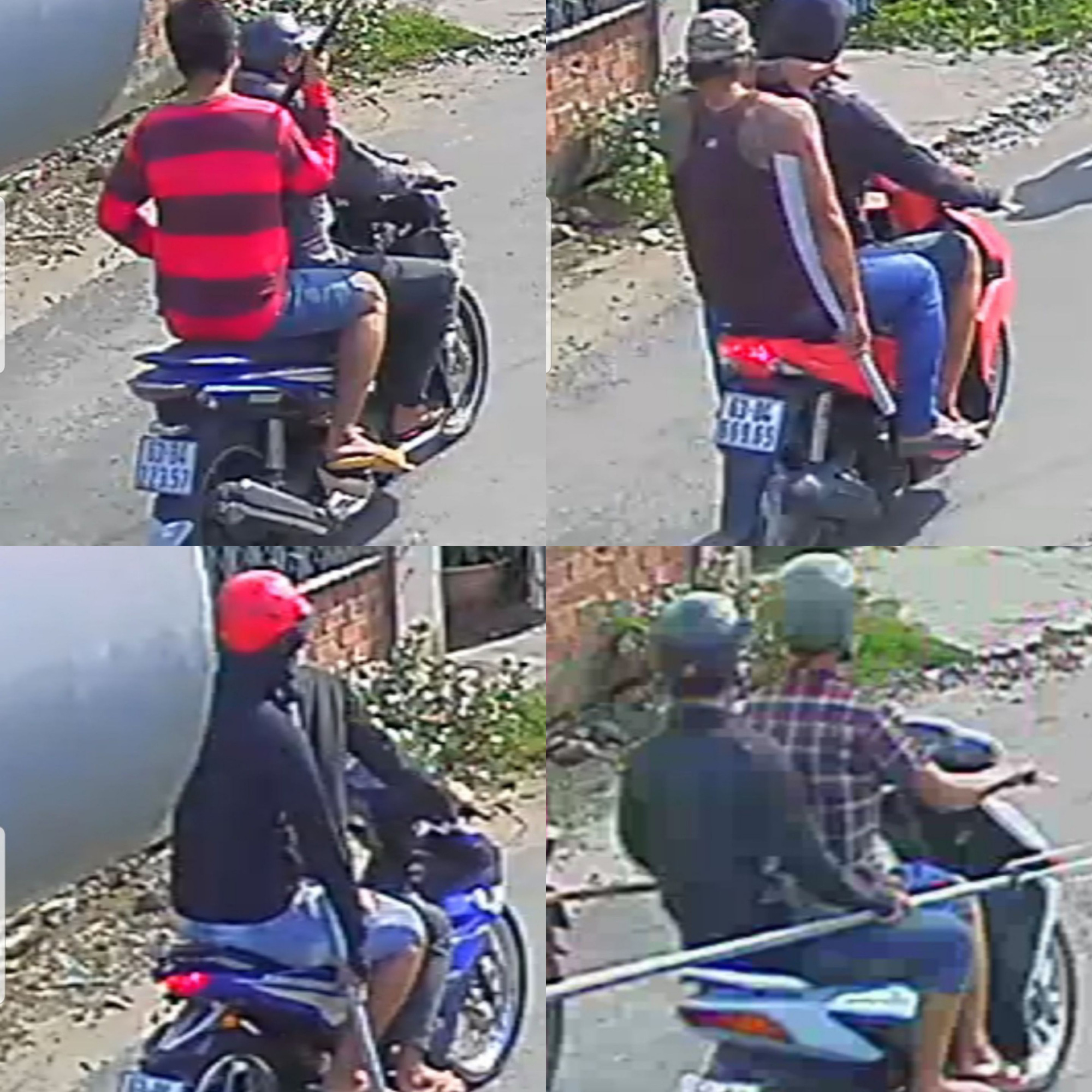 H&agrave;ng chục đối tượng ở Tiền Giang mang hung kh&iacute; diễu h&agrave;nh giữa ban ng&agrave;y - Ảnh 1.