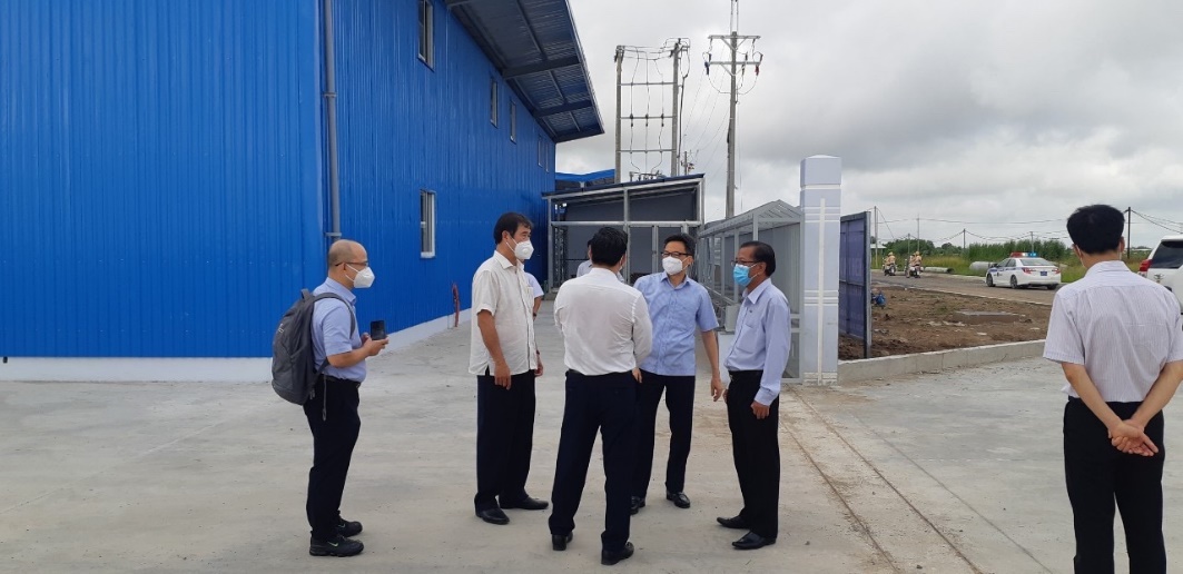 Kiểm tra c&ocirc;ng t&aacute;c ph&ograve;ng, chống dịch ở Bệnh viện d&atilde; chiến số 1 tại KCN Th&agrave;nh Th&agrave;nh C&ocirc;ng - Ảnh 3.