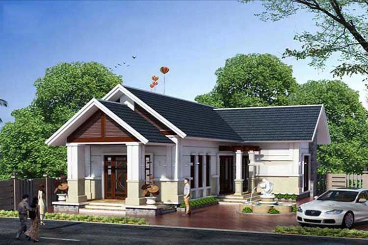 Loạt mẫu nhà cấp 4 chữ L hợp mốt, tiết kiệm gia chủ thích mê - Ảnh 8.