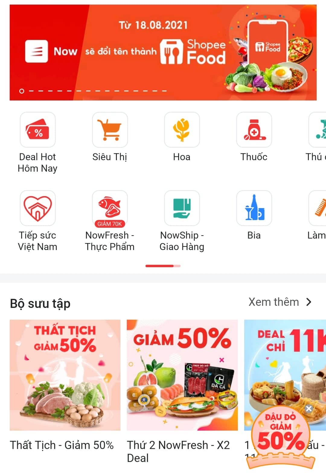 Ứng dụng giao đồ ăn Now bất ngờ đổi tên thành ShopeeFood - Ảnh 1.