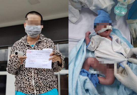 Sản phụ sinh con giữa ph&ograve;ng hồi sức Covid-19 được xuất viện - Ảnh 1.