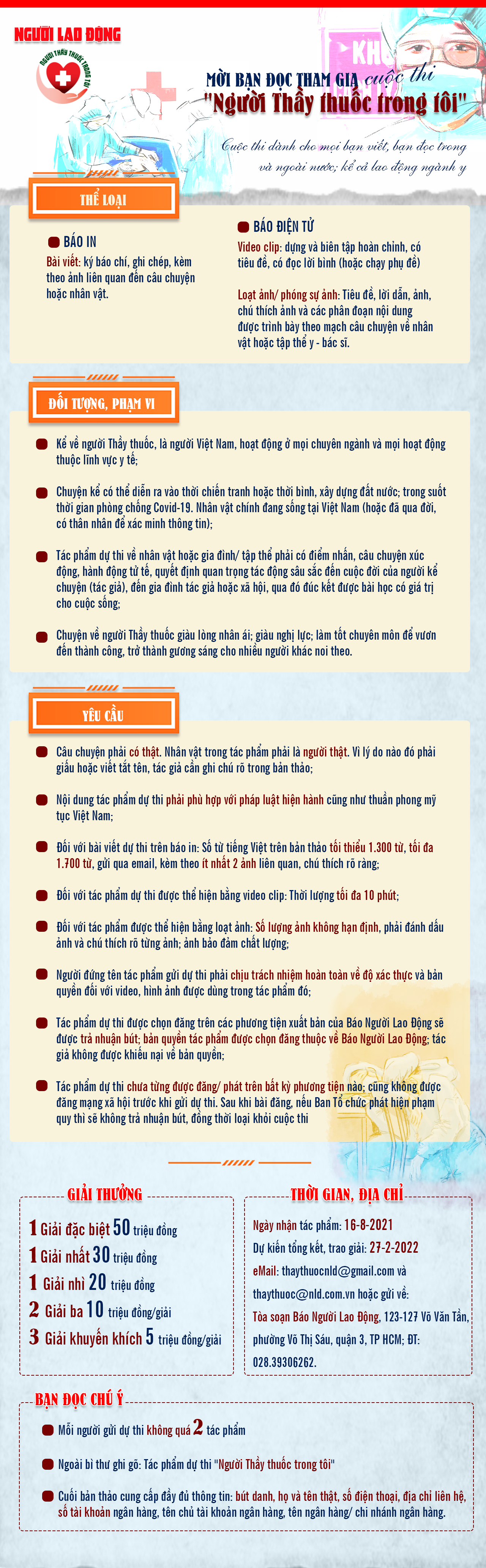 Mời bạn đọc tham gia cuộc thi Người Thầy thuốc trong t&ocirc;i - Ảnh 1.