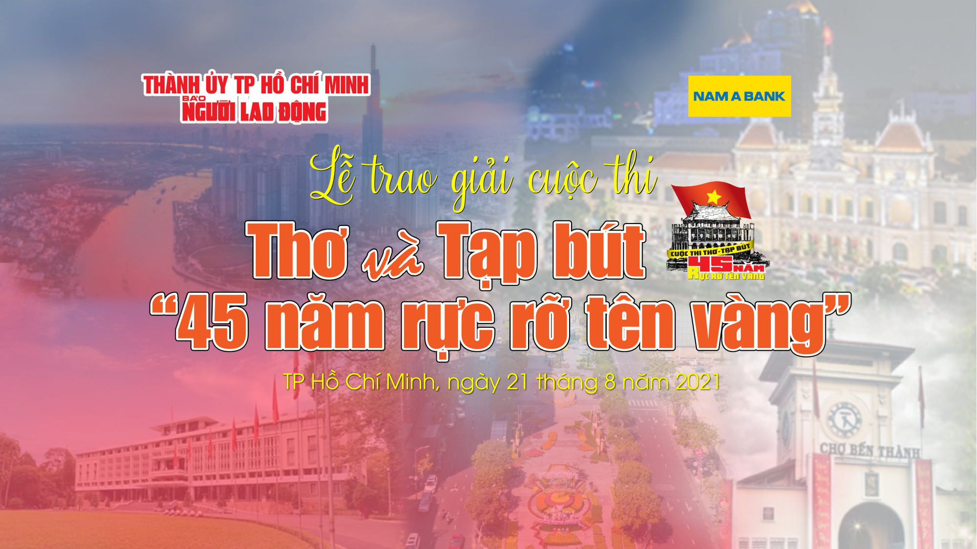 Hôm nay, Báo Người Lao Động trao giải cuộc thi Thơ và Tạp bút "45 năm rực rỡ tên vàng"