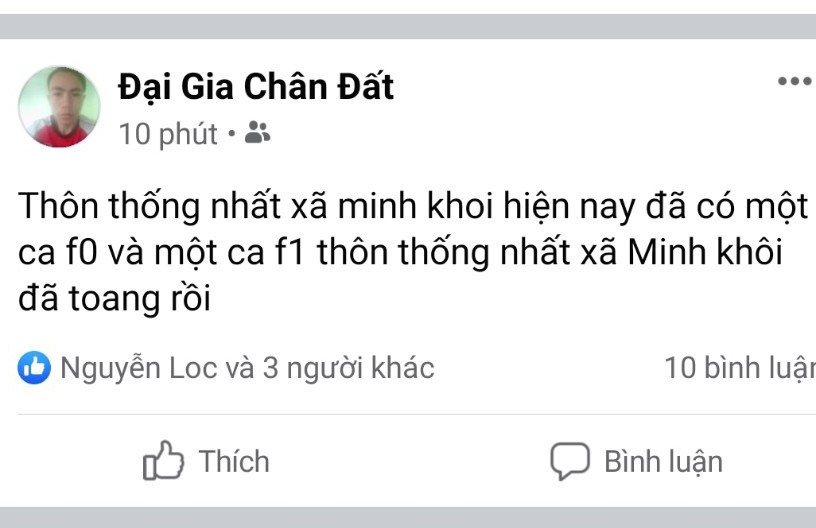 "Đại gia chân đất" bị phạt 7,5 triệu đồng do đăng tin sai sự thật "toang rồi"