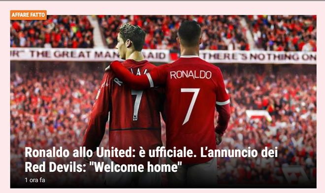 Ronaldo t&aacute;i hợp Man United: Truyền th&ocirc;ng thế giới việt vị, trang chủ Quỷ đỏ sập nguồn - Ảnh 6.