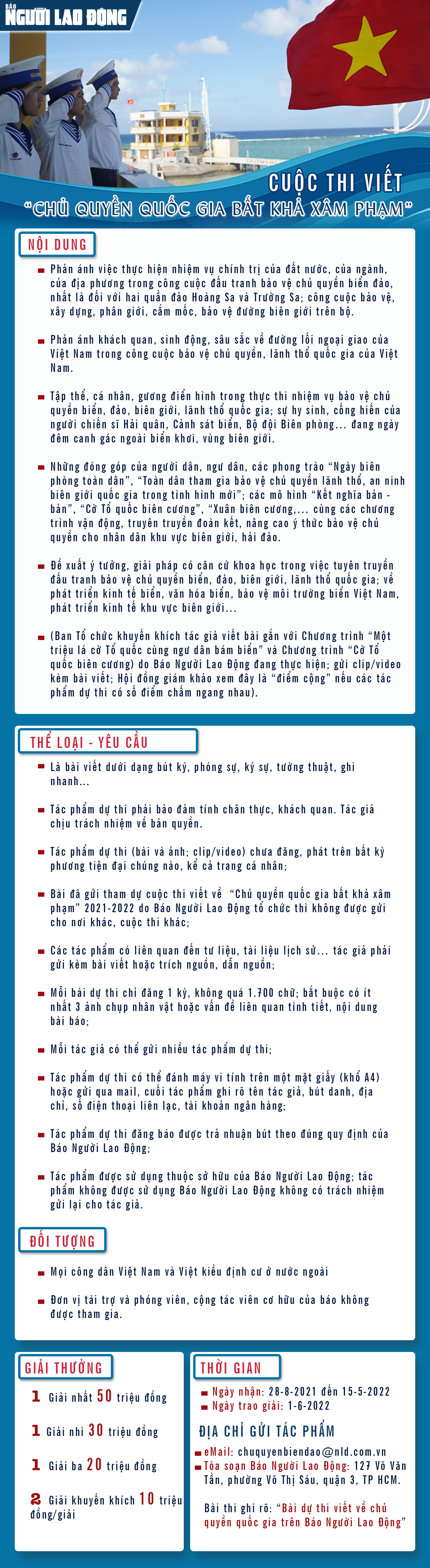 Hấp dẫn cuộc thi viết Chủ quyền quốc gia bất khả x&acirc;m phạm - Ảnh 1.