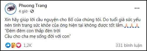 Sao Việt cầu nguyện cho sức khỏe của bố NSƯT Ho&agrave;i Linh - Ảnh 1.