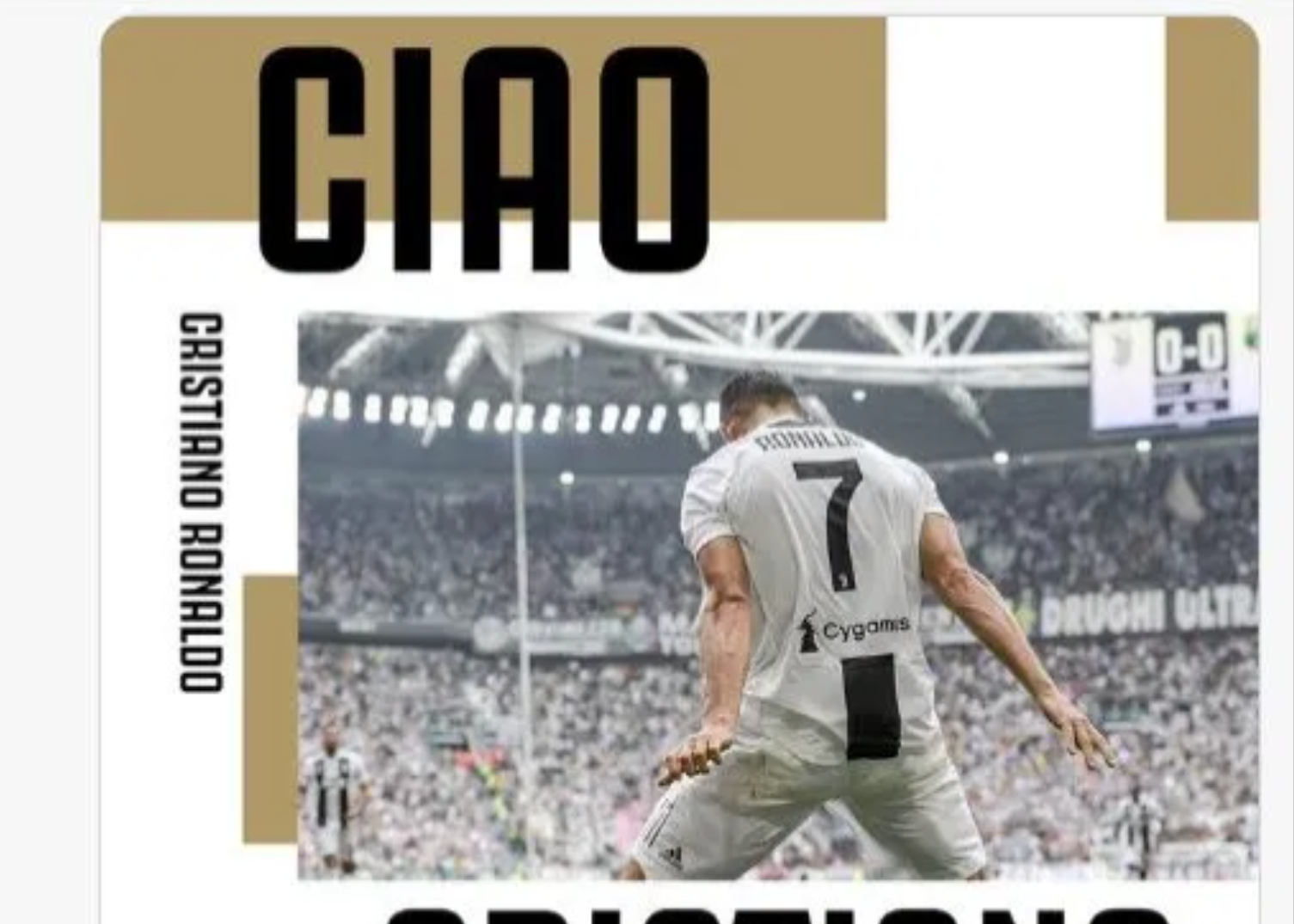 Juventus gởi tâm thư chia tay Ronaldo, CĐV nghẹn ngào xúc động