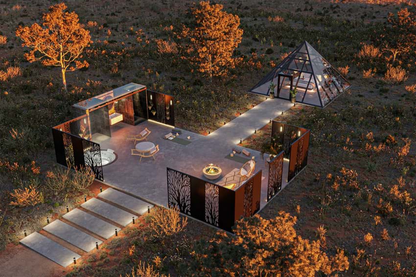 Kim tự tháp bằng kính Nomad’s Pad cho phép bạn đắm mình dưới những vì sao Grand Canyon - Ảnh 3.