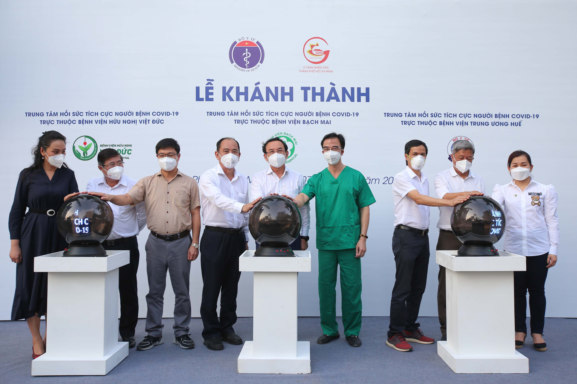 Kh&aacute;nh th&agrave;nh 3 trung t&acirc;m hồi sức bệnh nh&acirc;n Covid-19 tại TP HCM - Ảnh 1.