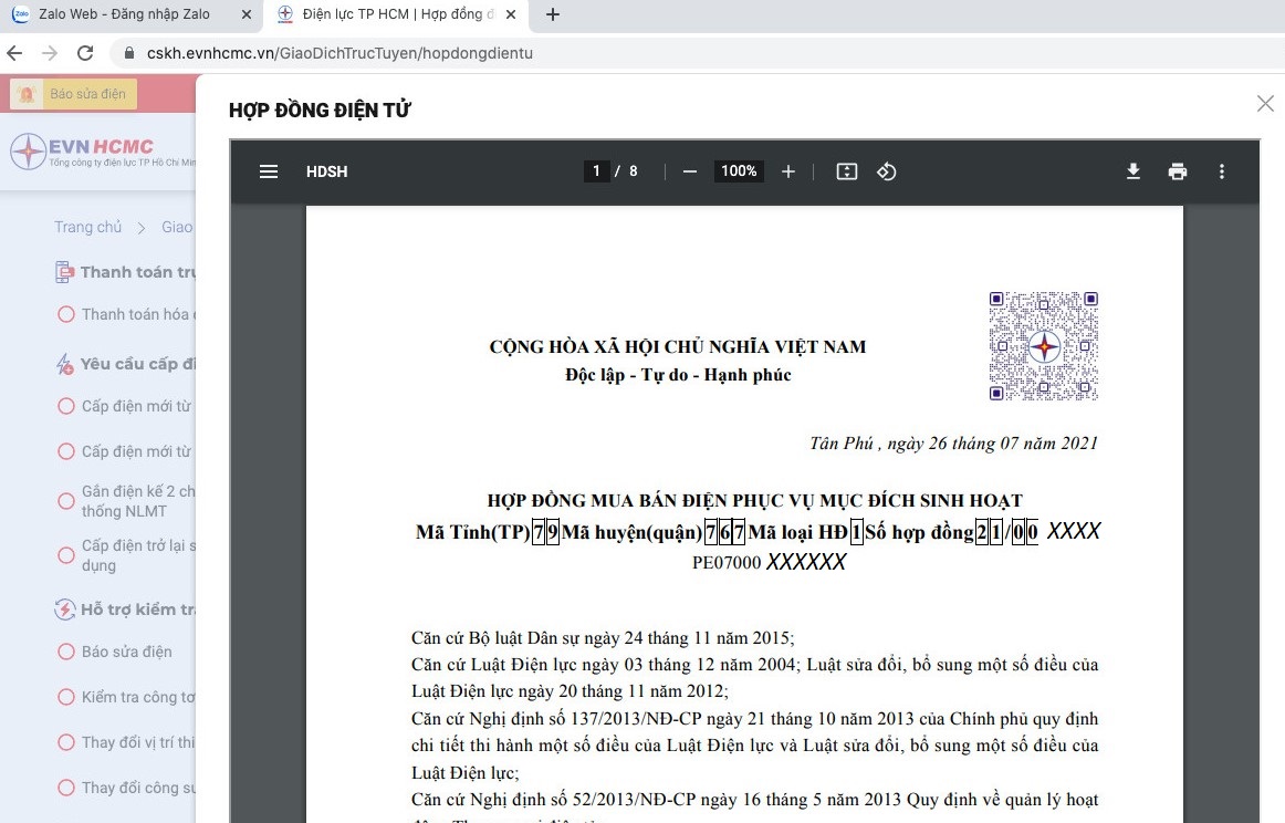 EVNHCMC ký hợp đồng mua bán điện sinh hoạt hình thức điện tử - Ảnh 7.