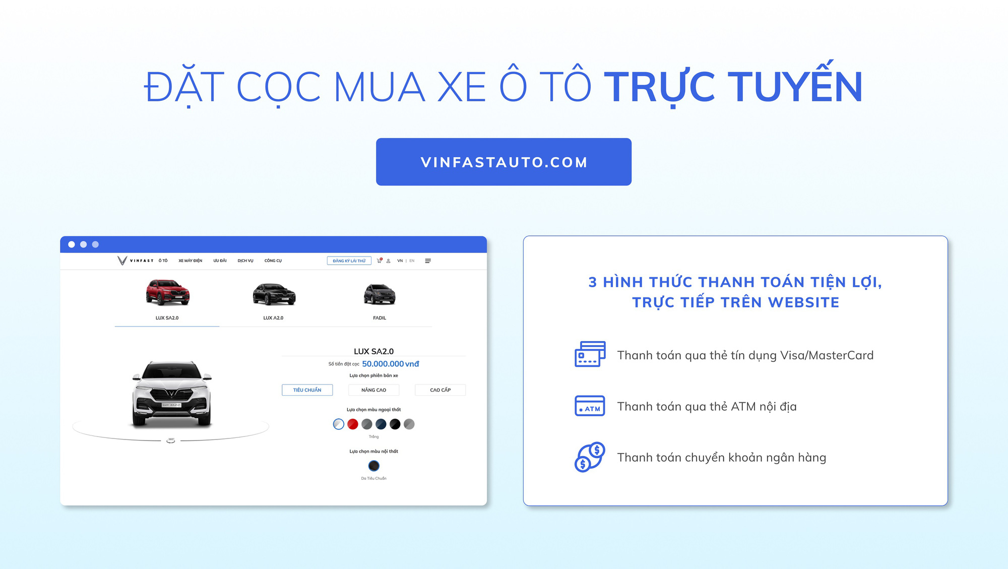 VinFast cung cấp giải pháp mua ôtô trực tuyến đầu tiên tại Việt Nam - Ảnh 2.