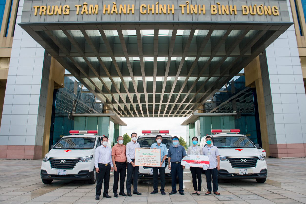 Tập đo&agrave;n Hưng Thịnh hỗ trợ gần 11 tỉ đồng c&ugrave;ng nhiều tỉnh, th&agrave;nh chống dịch Covid-19 - Ảnh 1.