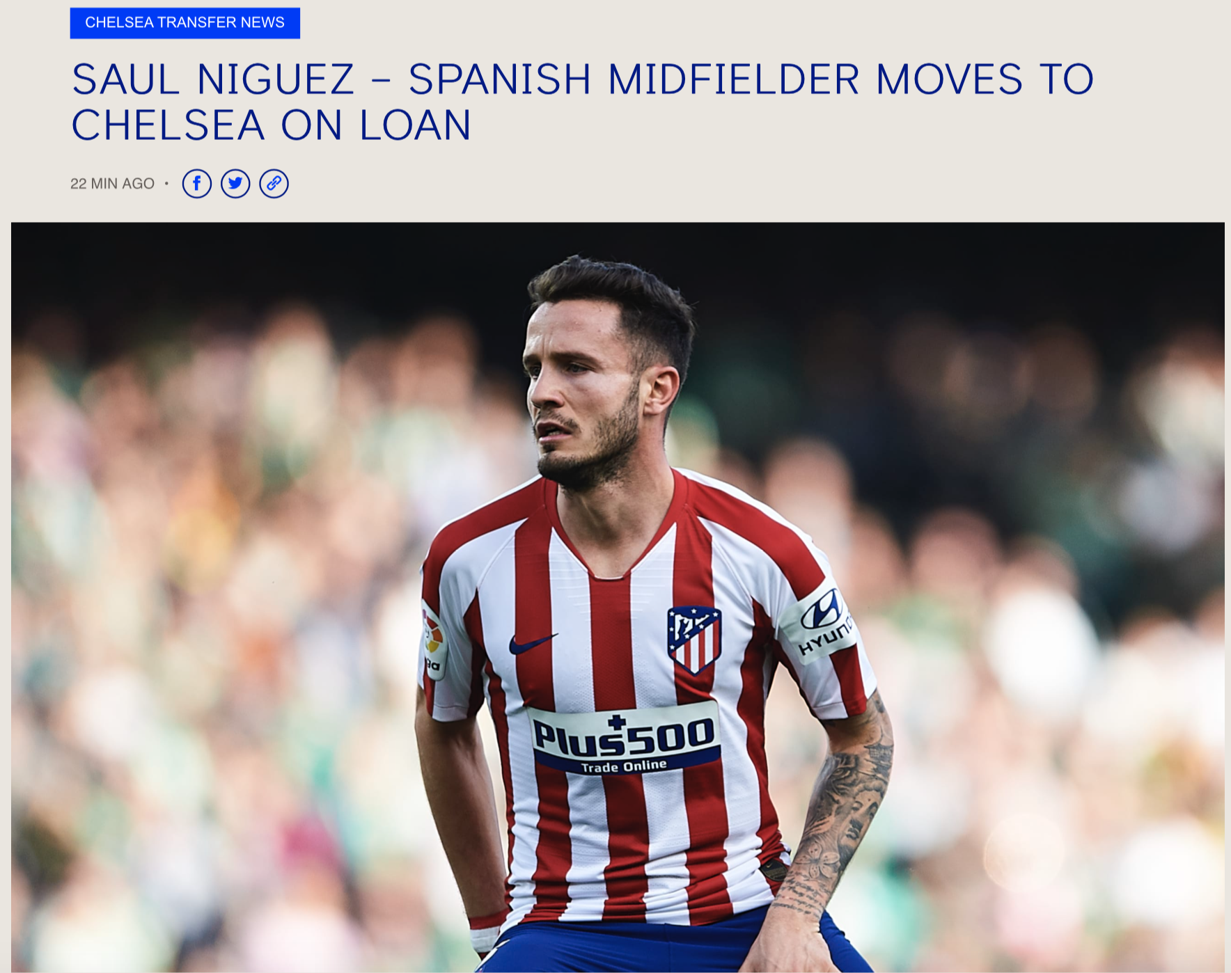 Hỏi mượn th&agrave;nh c&ocirc;ng Saul Niguez, Chelsea như hổ th&ecirc;m c&aacute;nh - Ảnh 2.