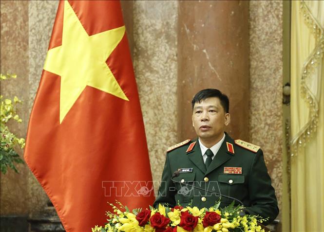 Chủ tịch nước trao Quyết định thăng qu&acirc;n h&agrave;m Thượng tướng Qu&acirc;n đội - Ảnh 3.