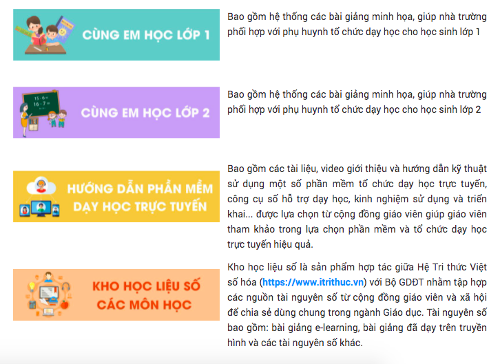 Bộ GD-ĐT c&ocirc;ng bố nguồn b&agrave;i giảng, học liệu số phục vụ dạy học trực tuyến - Ảnh 1.