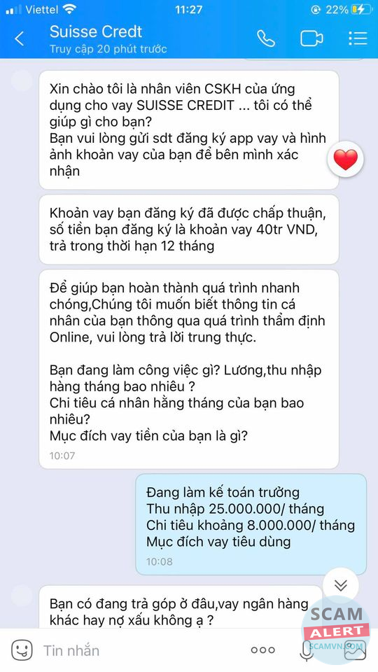 Vay 300 triệu đồng qua trang web suissecredit88.com, mất 1,1 tỉ đồng - Ảnh 2.