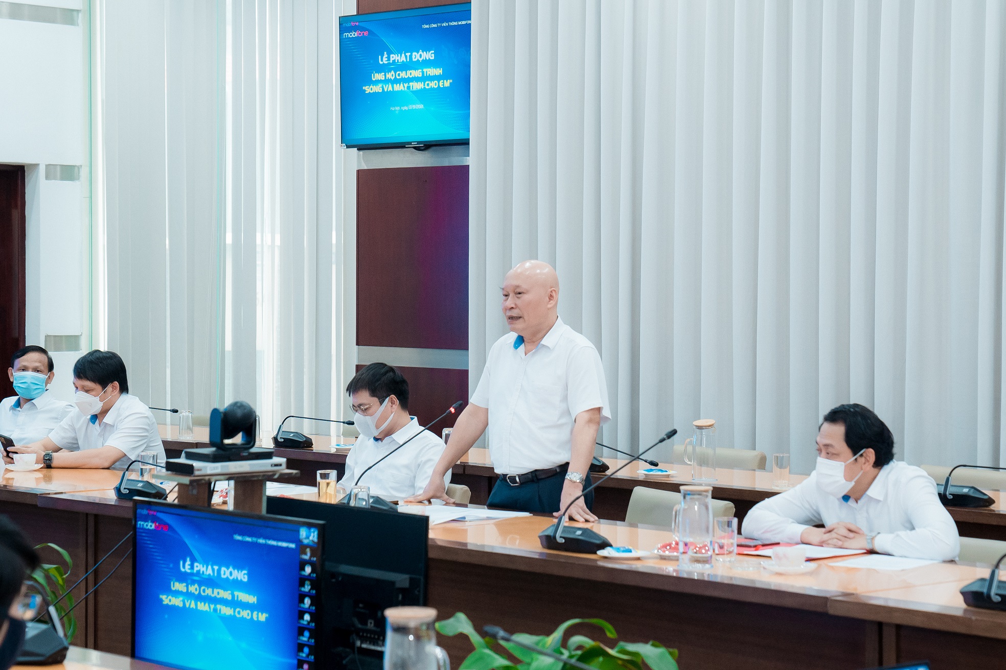 Chủ tịch HĐTV Nguyễn Mạnh Thắng phát biểu