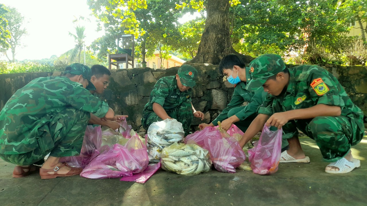 Bi&ecirc;n ph&ograve;ng đảo Thổ Ch&acirc;u trồng rau, nu&ocirc;i heo tặng d&acirc;n ngh&egrave;o - Ảnh 4.