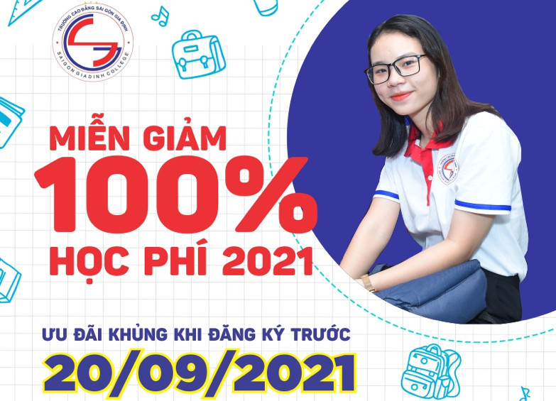 Trường Cao đẳng Sài Gòn Gia Định miễn giảm 100% học phí học kỳ I