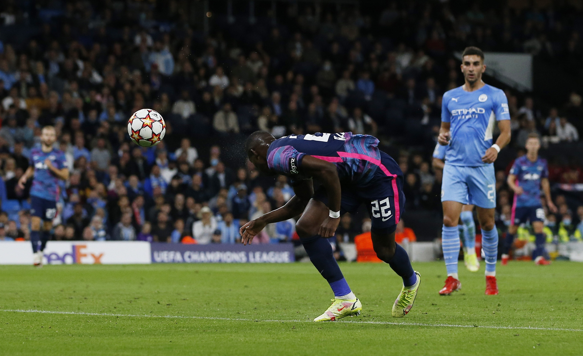 Đại ti&ecirc;̣c 9 bàn thắng, Man City v&ugrave;i dập b&ograve; đỏ RB Leipzig ở Etihad - Ảnh 3.