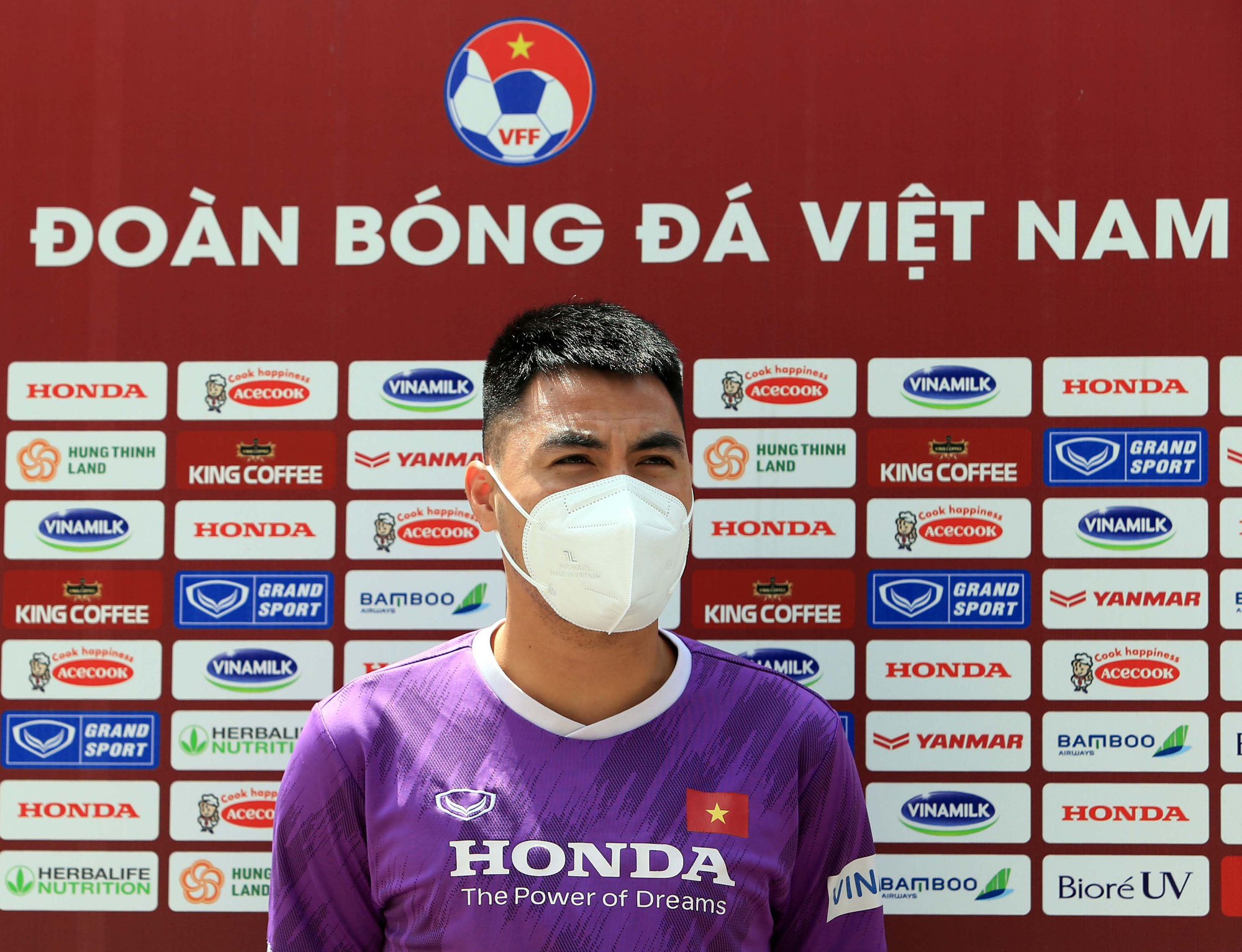 Tiền vệ Đức Huy: Phải có kết quả tốt trong 2 trận đấu tới, nhất là trận với đội Trung Quốc