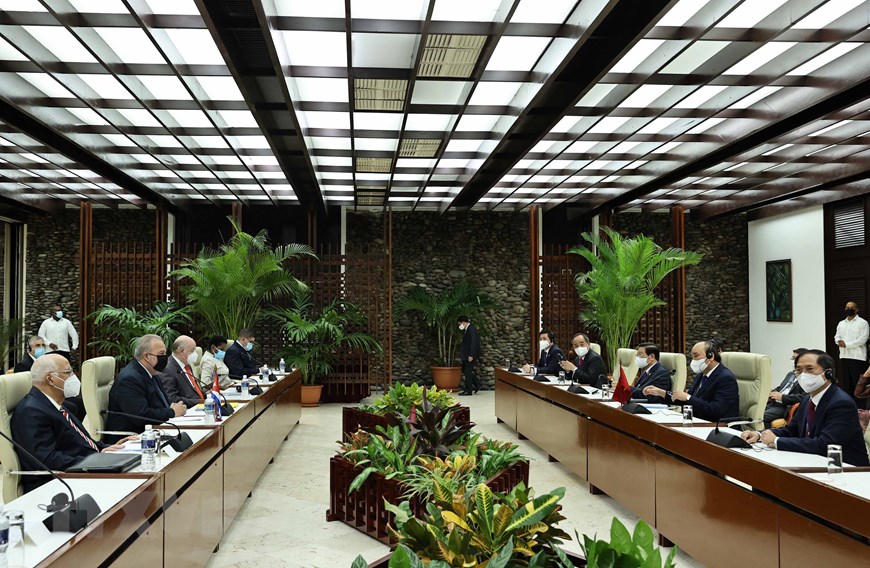 Chủ tịch nước cảm ơn Cuba sẵn s&agrave;ng hợp t&aacute;c sản xuất vắc-xin Abdala với Việt Nam - Ảnh 1.