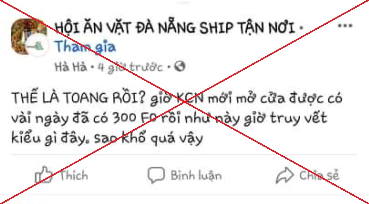 Trưởng nh&oacute;m Facebook ăn vặt Đ&agrave; Nẵng bị phạt v&igrave; lưu truyền th&ocirc;ng tin sai sự thật - Ảnh 1.