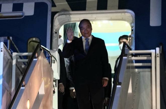 Chủ tịch nước Nguyễn Xu&acirc;n Ph&uacute;c đến New York, Mỹ - Ảnh 1.
