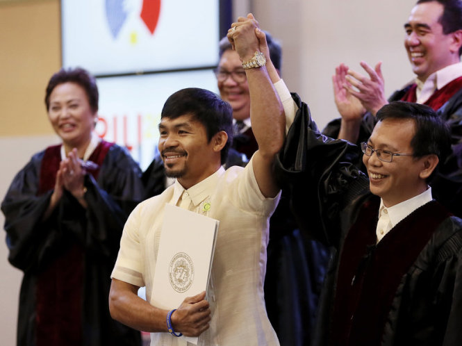 V&otilde; sĩ huyền thoại Pacquiao giải nghệ, tuy&ecirc;n bố tranh cử Tổng thống - Ảnh 1.