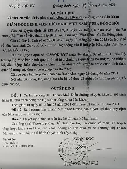 Em vợ giám đốc bệnh viện được ưu ái vị trí hộ sinh trưởng nhưng bất thành - Ảnh 3.