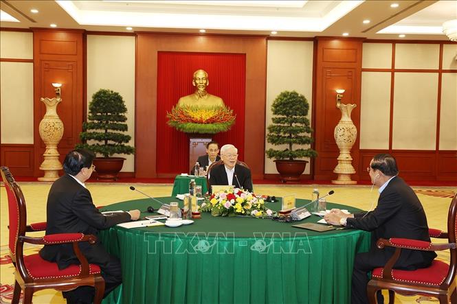 Gặp cấp cao Việt Nam - Campuchia - Lào - Ảnh 1.