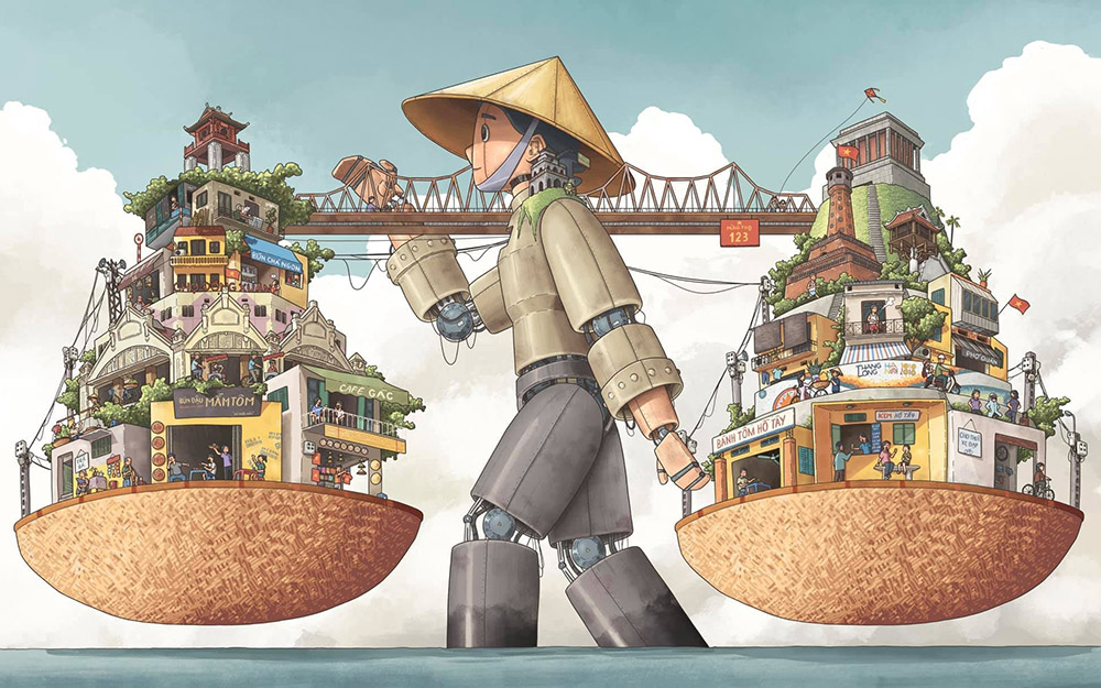 Hào hứng với cuộc thi vẽ "Hà Nội là…"