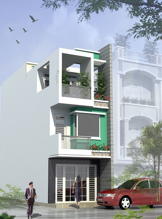 Mẫu nh&agrave; ống 3 tầng hiện đại đ&aacute;ng đồng tiền b&aacute;t gạo gia chủ th&iacute;ch m&ecirc; - Ảnh 5.